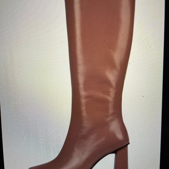 NIB Jeffrey Campbell Maximal Pink Leather Boot 7.5 - Picture 3 of 3